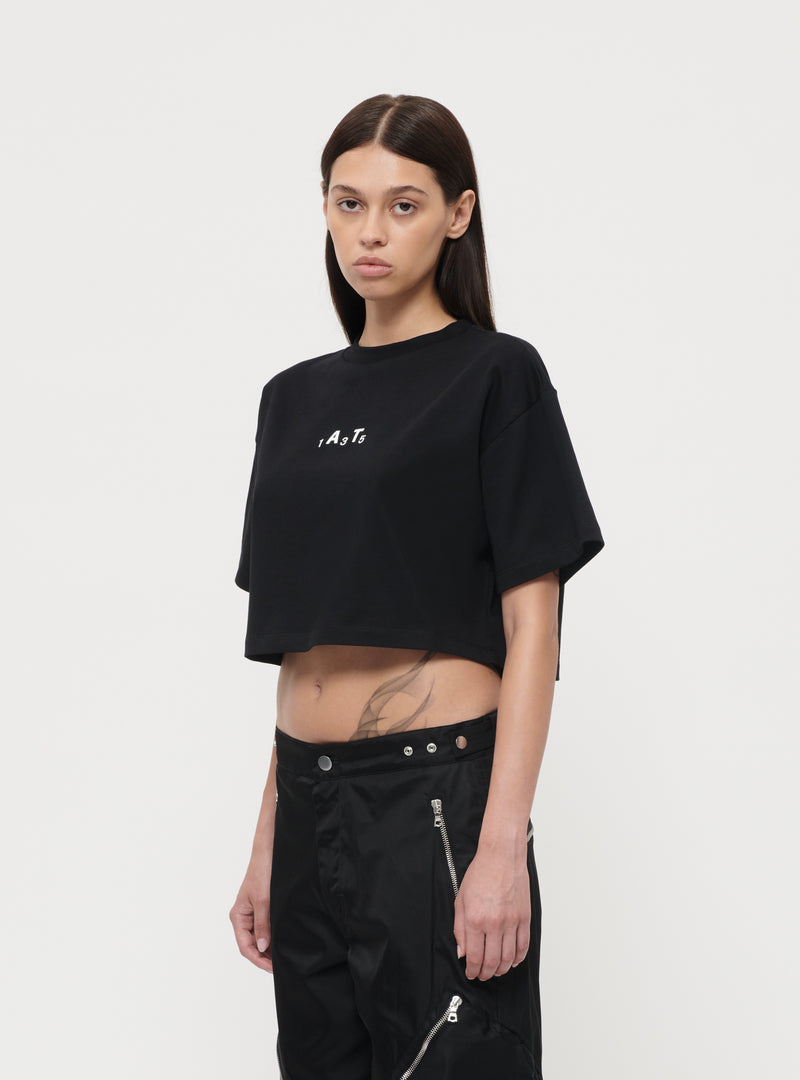 Black Manifesto crop t-shirt image 4