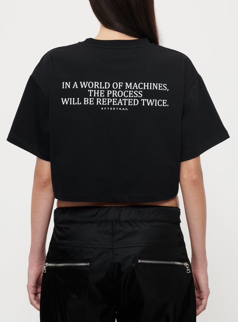 Black Manifesto crop t-shirt image 5