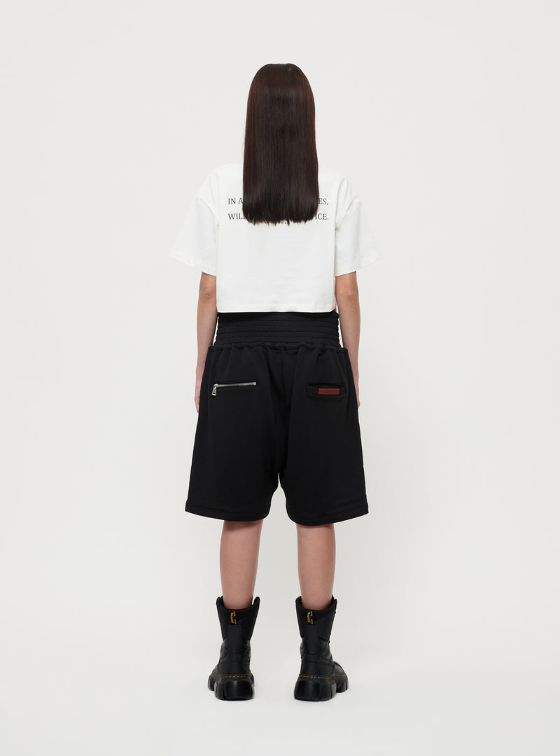 Black boxing shorts image 3