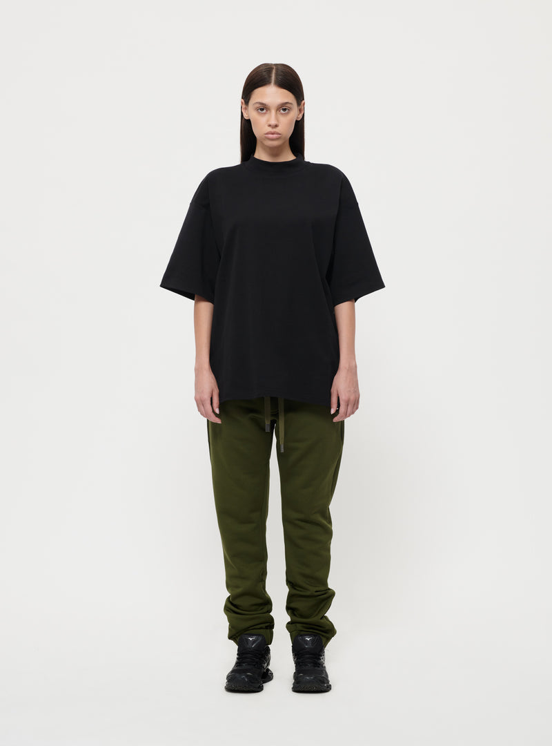 Black embroidered back logo t-shirt image 2