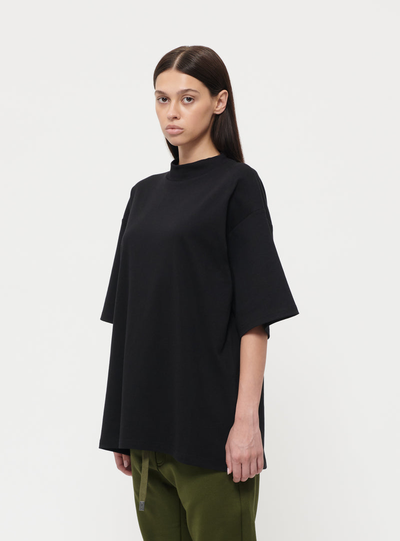 Black embroidered back logo t-shirt image 4