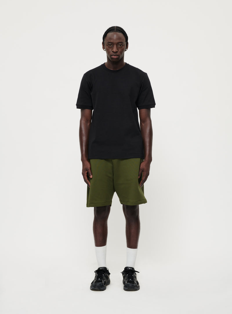 Black embroidered front logo t-shirt image 2