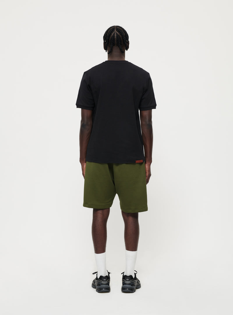 Black embroidered front logo t-shirt image 3