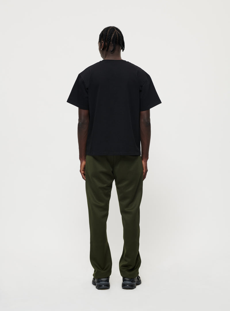 Black embroidered logo t-shirt image 3