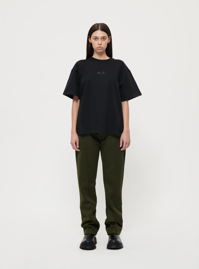 Black graphic t-shirt #2 green image 5