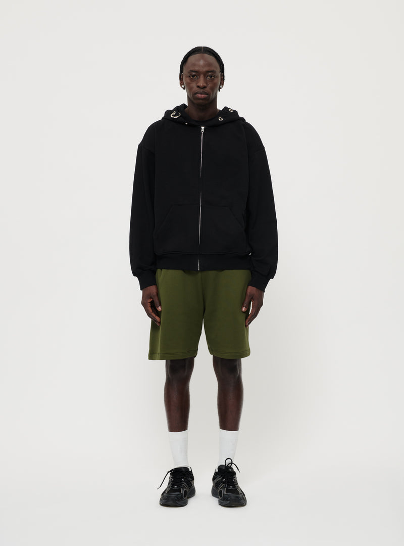 Black men zip up hoodie image 2