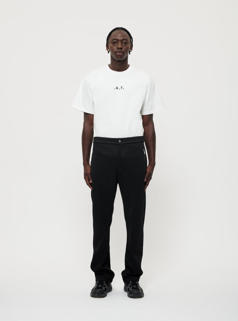 Black piping pants image 2