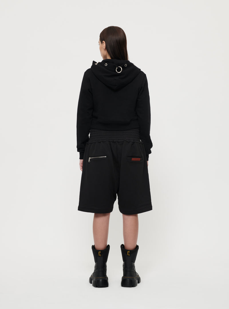 Black women zip up hoodie image 3