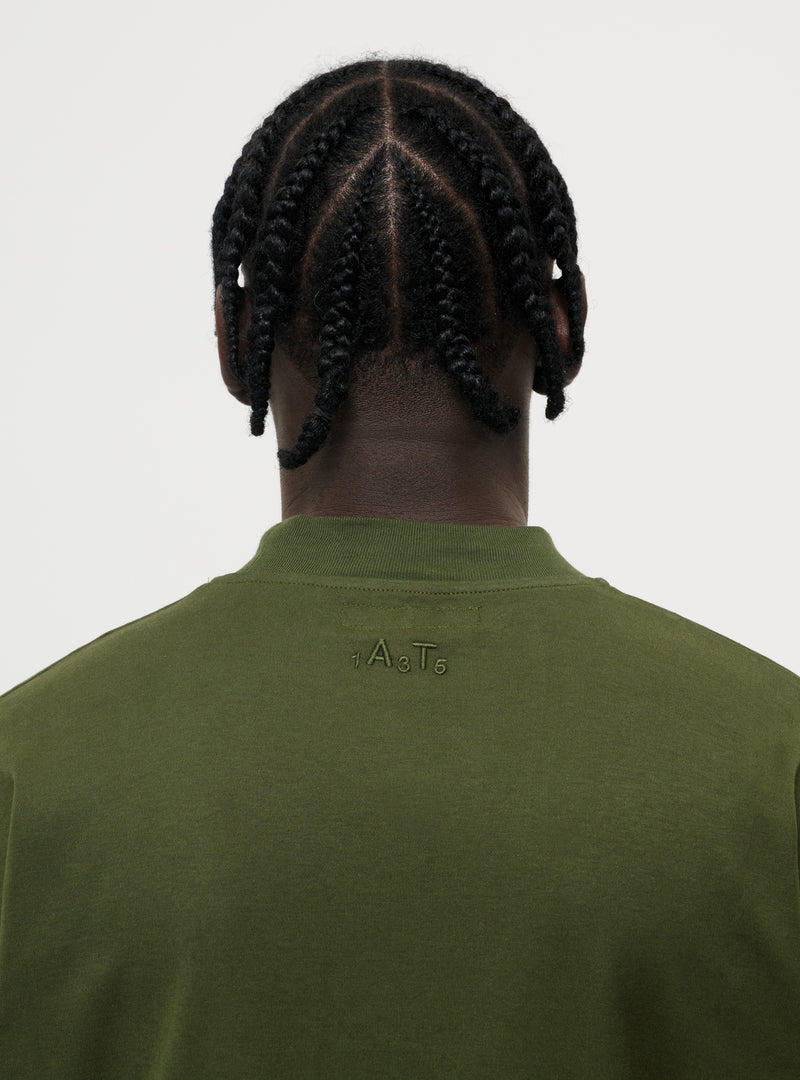 Moss embroidered back logo t-shirt image 5