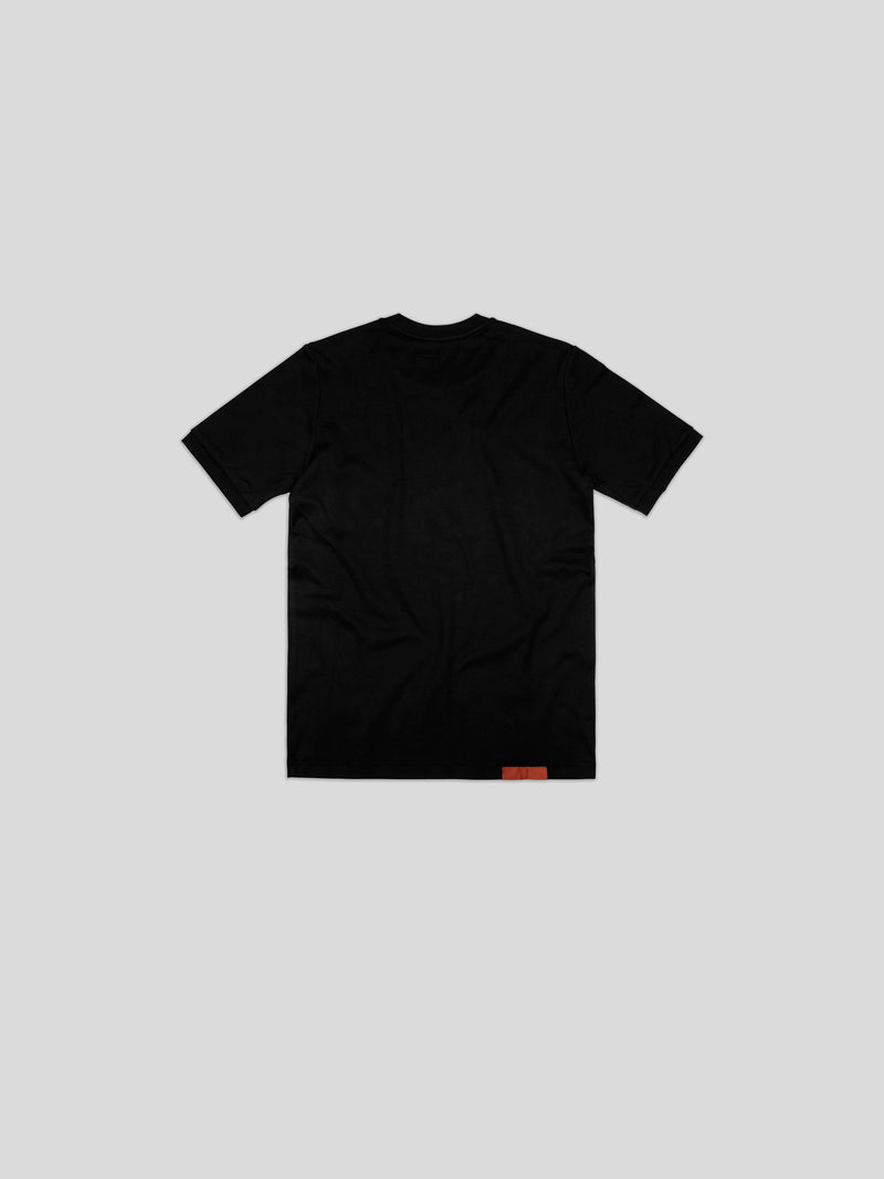 Black embroidered front logo t-shirt image 1