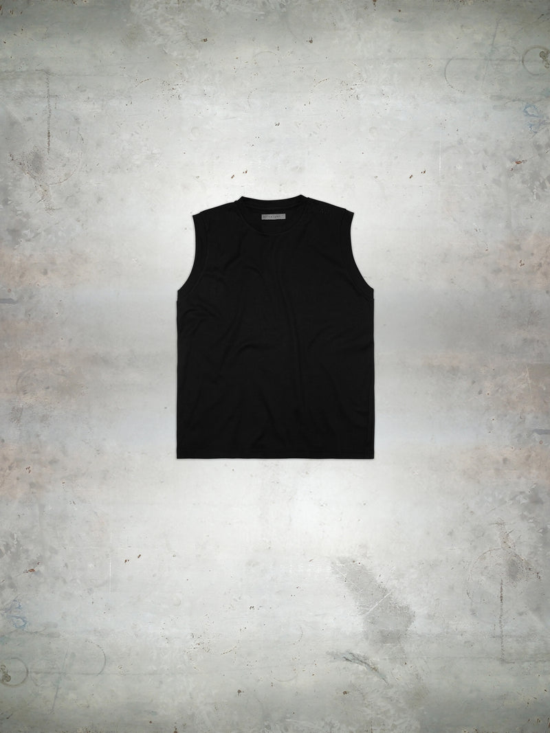 Black crewneck tank top