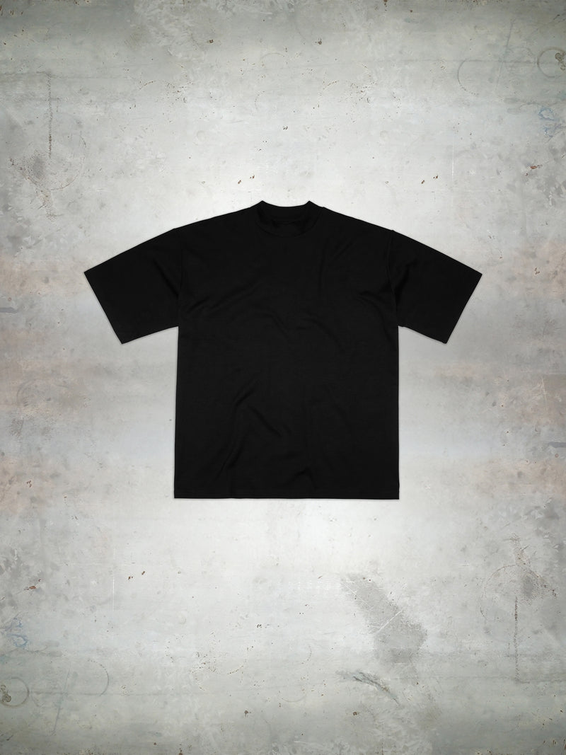 Black embroidered back logo t-shirt
