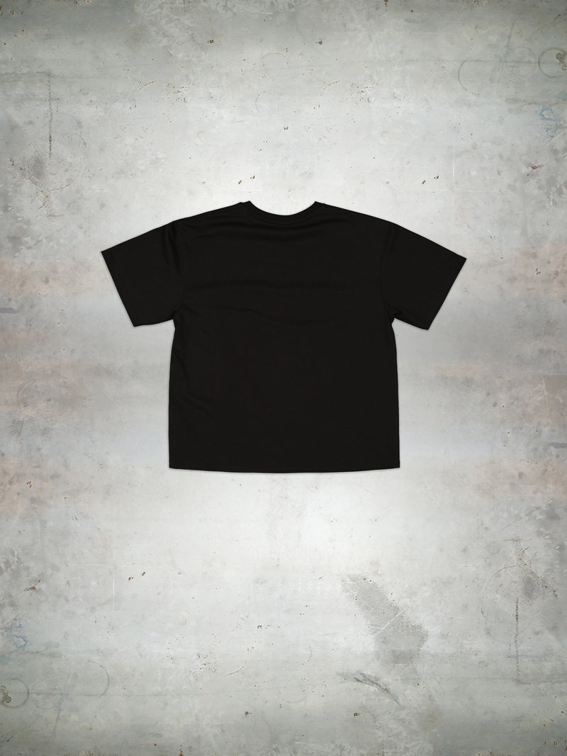 Black embroidered logo t-shirt alternate