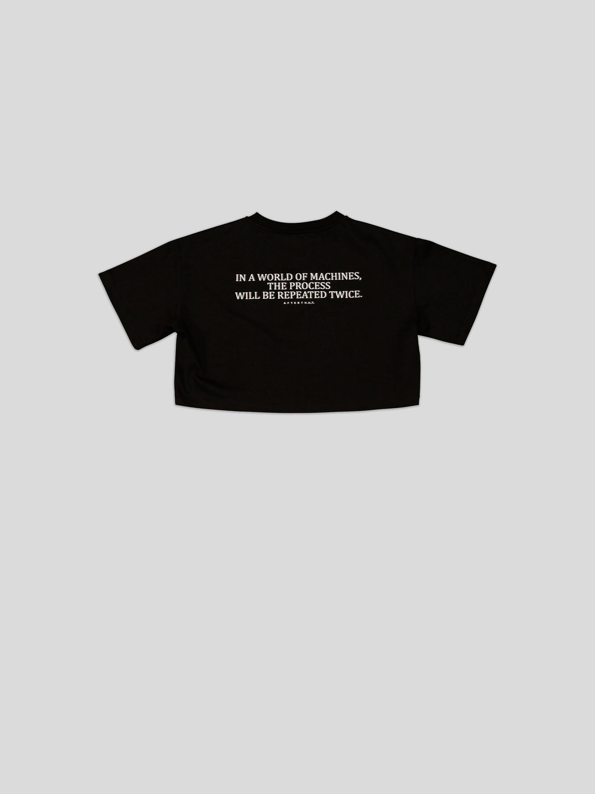 Black Manifesto crop t-shirt