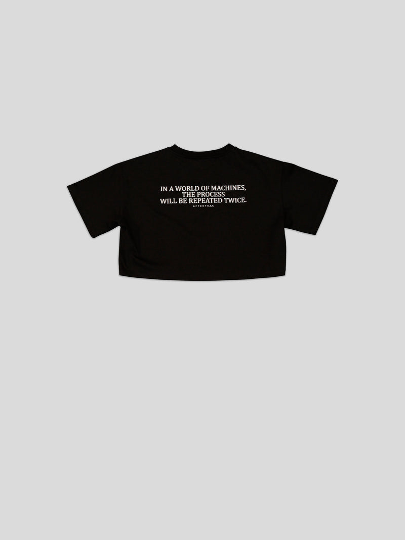 Black Manifesto crop t-shirt image 1