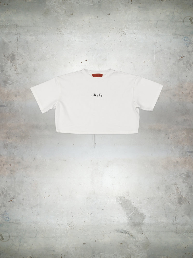 White Manifesto crop t-shirt alternate